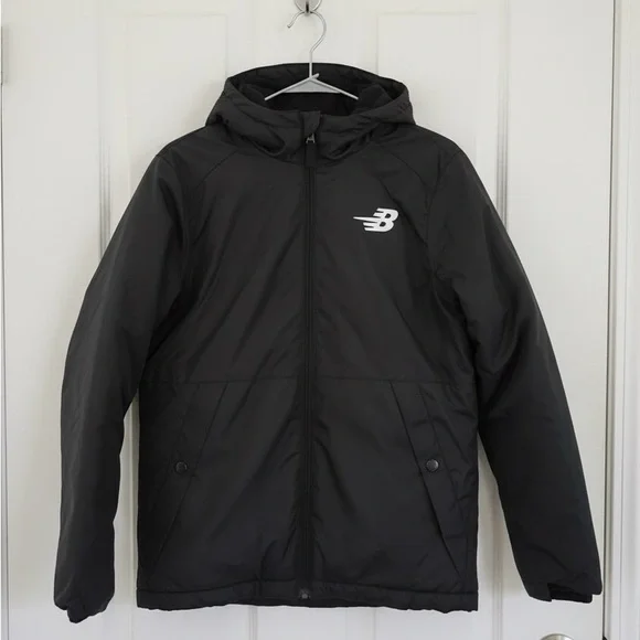 New Balance Boys' Insulated Hooded Jacket - Picture 1 of 2